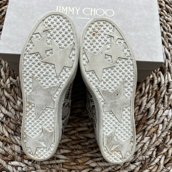 Jimmy Choo Snakeskin Print Sneakers size EU 37 - Picture 15 of 15